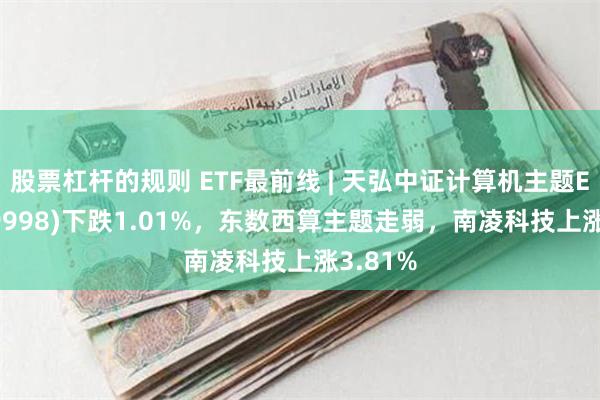 股票杠杆的规则 ETF最前线 | 天弘中证计算机主题ETF(159998)下跌1.01%，东数西算主题走弱，南凌科技上涨3.81%