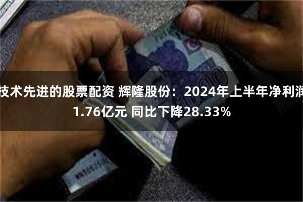 技术先进的股票配资 辉隆股份：2024年上半年净利润1.76亿元 同比下降28.33%