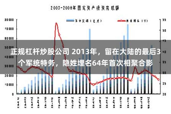 正规杠杆炒股公司 2013年，留在大陆的最后3个军统特务，隐姓埋名64年首次相聚合影