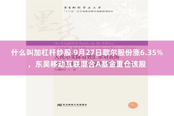 什么叫加杠杆炒股 9月27日歌尔股份涨6.35%，东吴移动互联混合A基金重仓该股